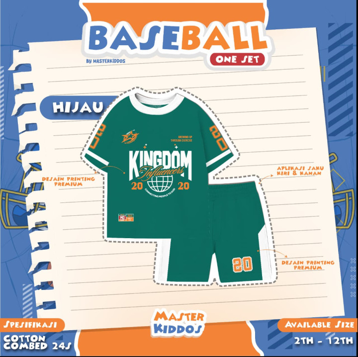 PO ONE SET BASEBALL BY MASTER KIDDOS
