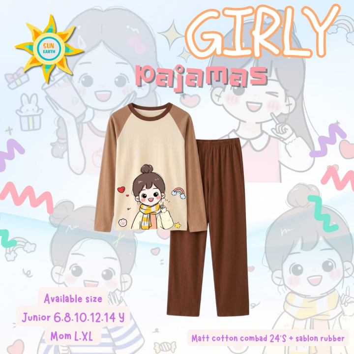 PO GIRLY PAJAMAS BY SUN EARTH