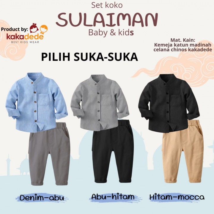 SET KOKO SULAIMAN BABY & KIDS BY KAKADEDE