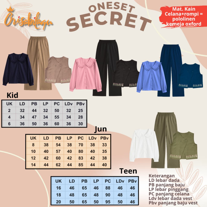 ONESET SECRET KIDJUN BY ORISABILAQU