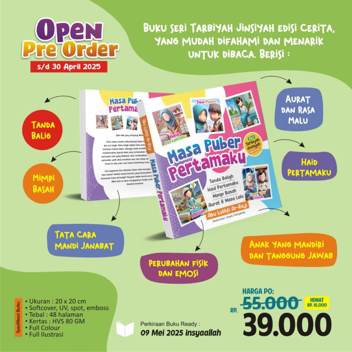 PO BUKU MASA PUBER PERTAMAKU BY AS-SALAM KIDS