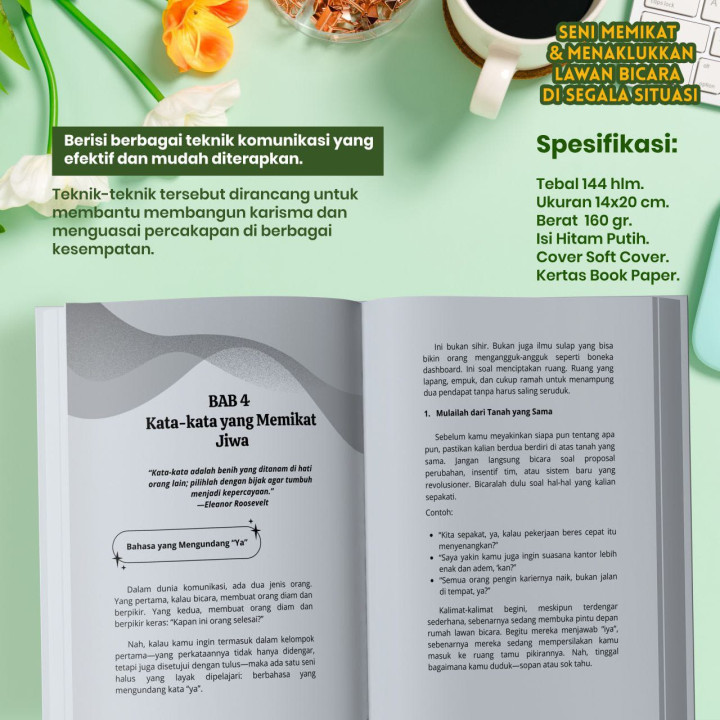 PO BUKU SENI MEMIKAT & MENAKLUKKAN LAWAN BICARA DI SEGALA SITUASI BY RANAH