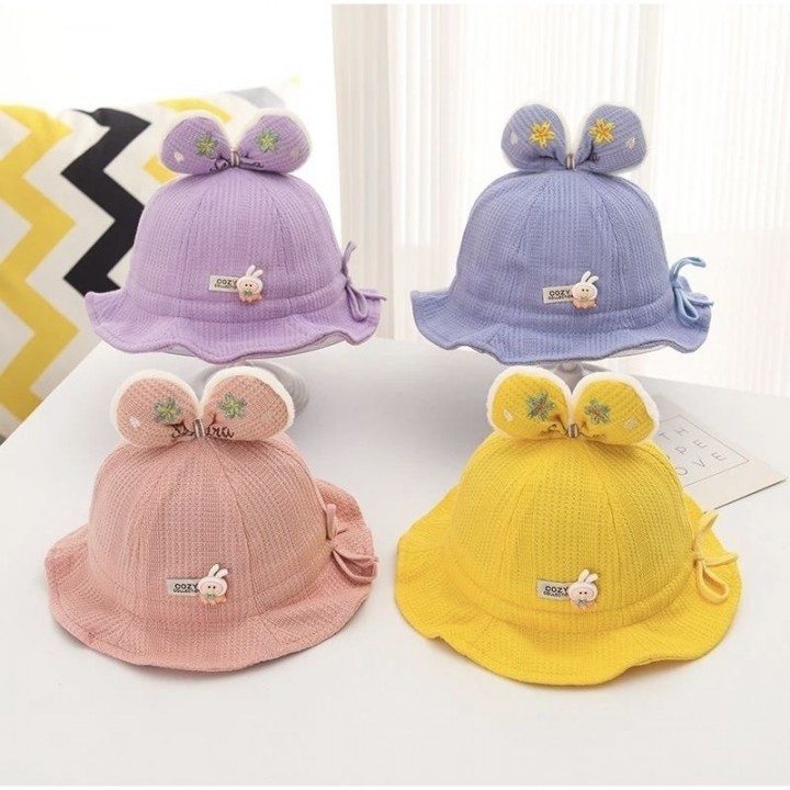 FAST PO COZY BUNNY 3D BUCKET HAT