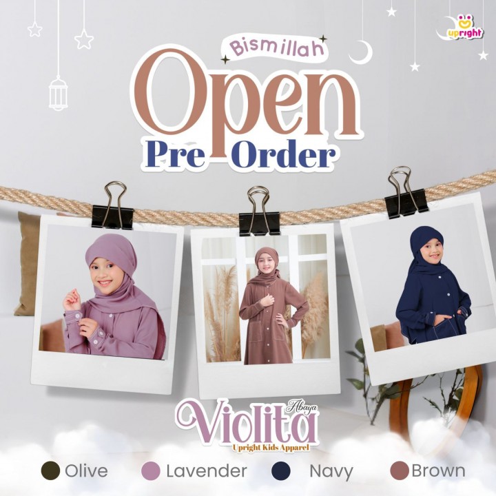 PO ABAYA VIOLITA BY UPRIGHT KIDS APPAREL