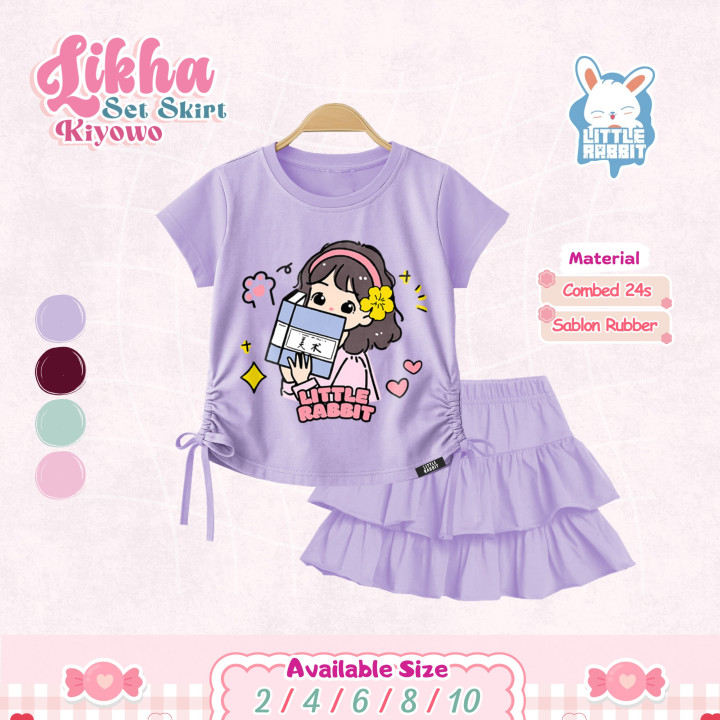 PO LIKHA SET SKIRT KIYOWO BY LITTLE RABBIT