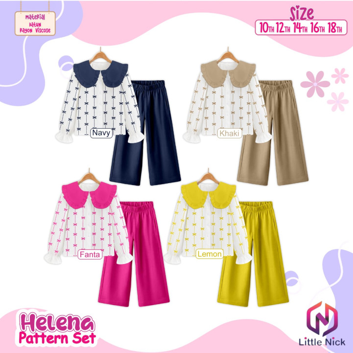 PO HELENA PATTERN SET BY LITTLE NICK