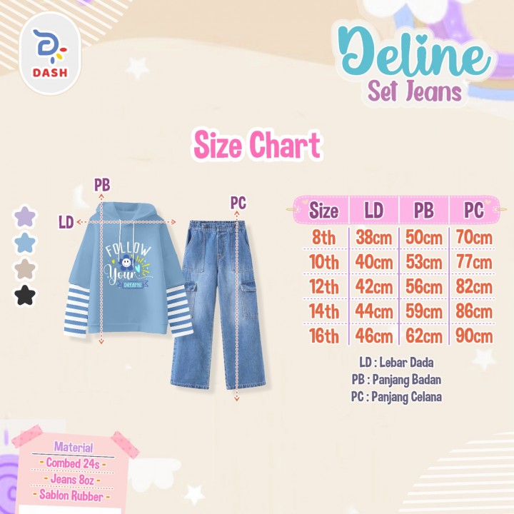 PO DELINE SET JEANS BY DASH