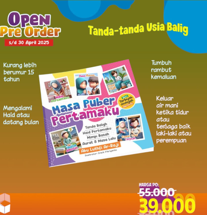 PO BUKU MASA PUBER PERTAMAKU BY AS-SALAM KIDS