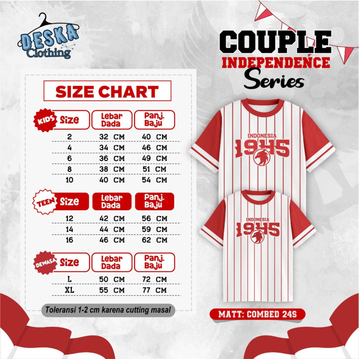 PO COUPLE INDEPENDENCE SERIES (KIDS & TEEN)  BY DESKA CLOTHING