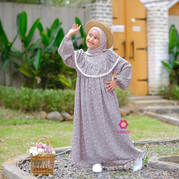 FAST PO NAURA MOM & KIDS LONG DRESS