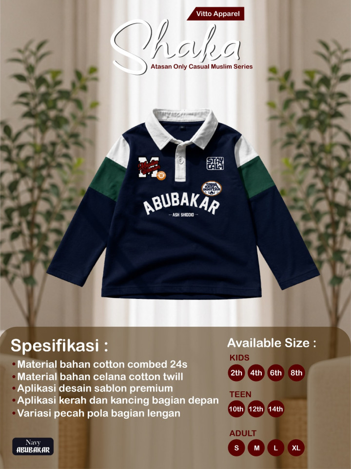 PO SAKHA ATASAN ONLY CASUAL MUSTIM SERIES BY VITTO APPAREL