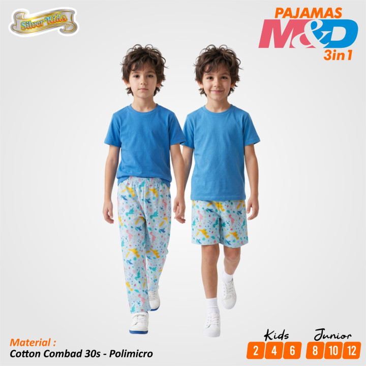PO SET PAJAMAS M&D 3IN1 BY SILVERKIDS