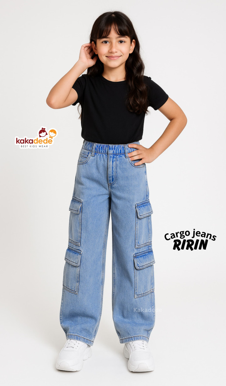 PO CARGO JEANS RIRIN (KIDS) BY KAKADEDE