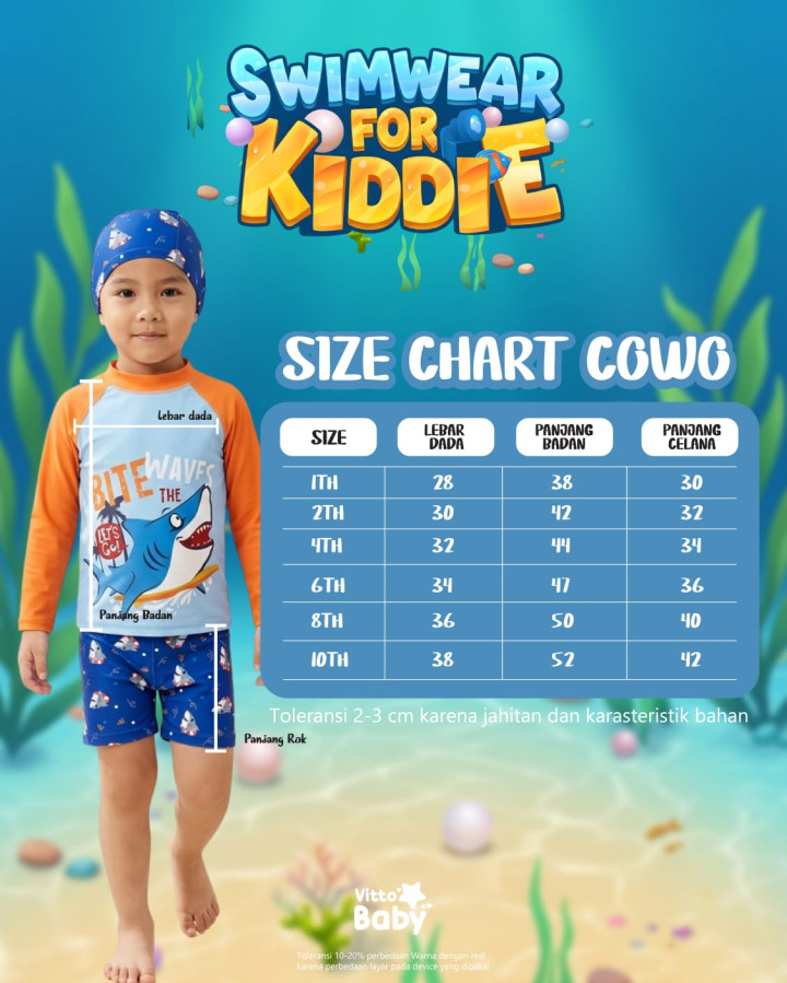 PO SWIMWEAR FOR KIDDIE BY VITTO BABY