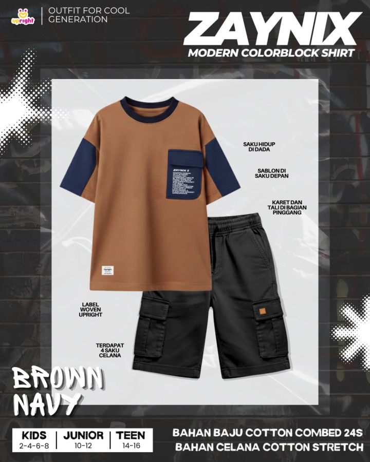 PO ZAYNIX MODERN COLORBLOCK ONESET BY UPRIGHT