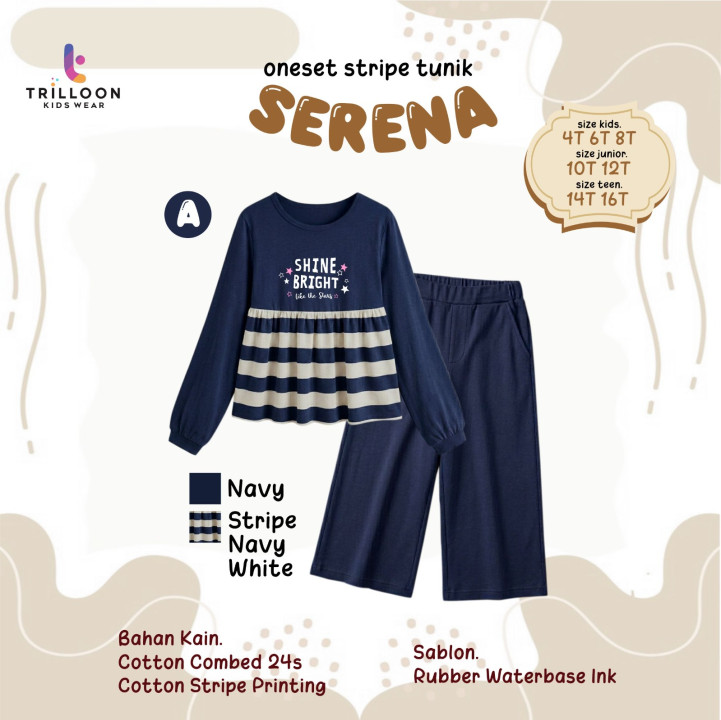 PO ONESET STRIPE TUNIK SERENA BY TRILOON