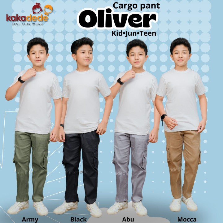 PO CARGO PANTS OLIVER (KIDS) BY KAKADEDE