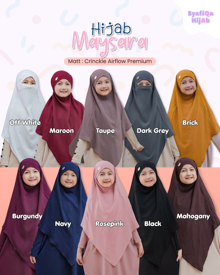 PO HIJAB FK MAYSARA V SHAPE BATCH 2 BY SYAFIQA