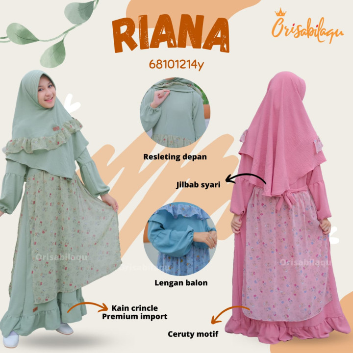 READY STOK GAMIS RIANA BY ORISABILAQU