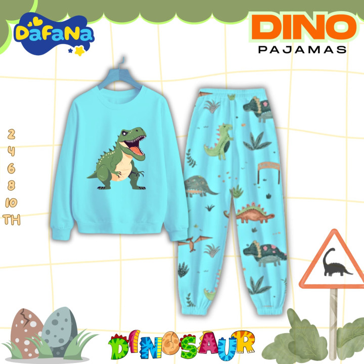 PO DINO PAJAMAS BY DAFANA