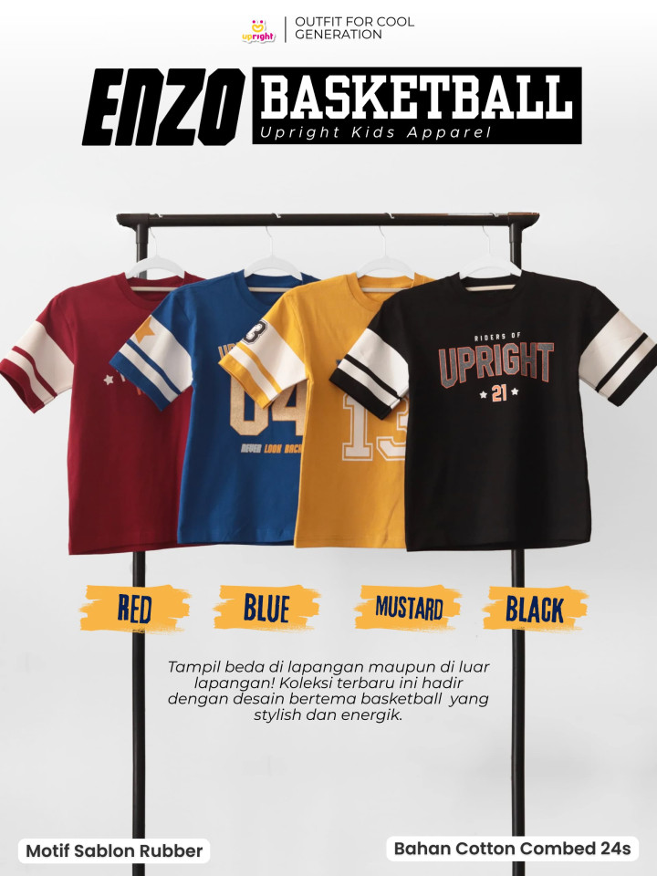 PO ENZO BASKETBALL SERIES BY UPRIGHT KIDS