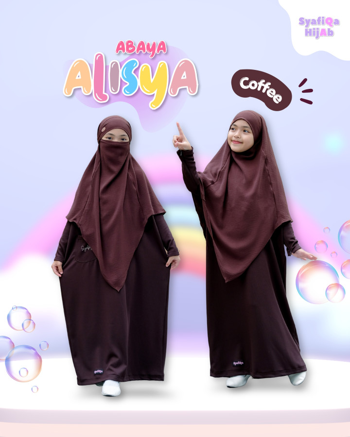 PO ONLY ABAYA ALISYA BY SYAFIQA