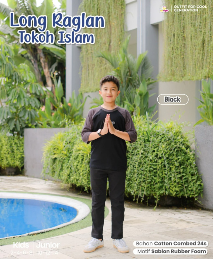 READY STOK LONG RAGLAN TOKOH ISLAM BY UPRIGHT