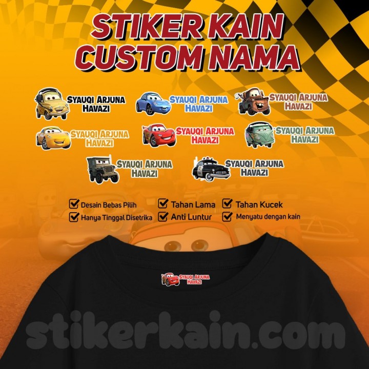 PO STIKER KAIN MC QUEEN CARS VOL 1 MGL