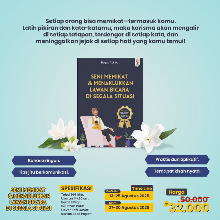PO BUKU SENI MEMIKAT & MENAKLUKKAN LAWAN BICARA DI SEGALA SITUASI BY RANAH