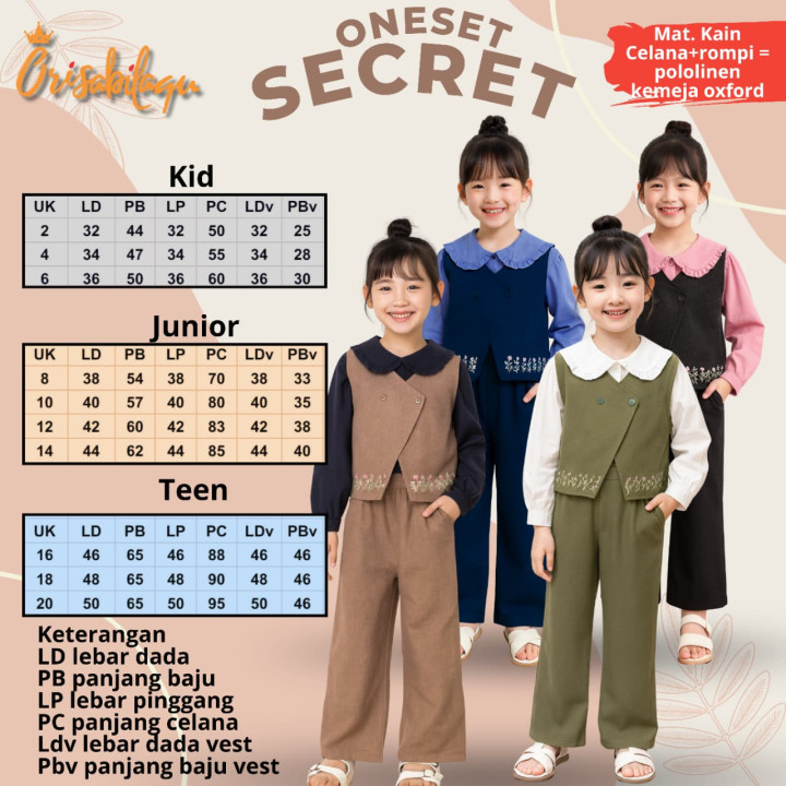 ONESET SECRET KIDJUN BY ORISABILAQU