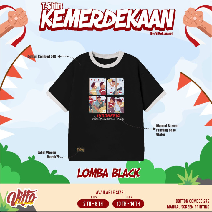PO T-SHIRT KEMERDEKAAN (DEWASA) BY VITTO PALUGADA