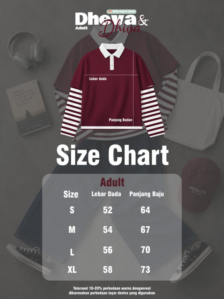 PO DHEVA & DHIVA T-SHIRT ONLY BY LITTLE KING & QUEEN