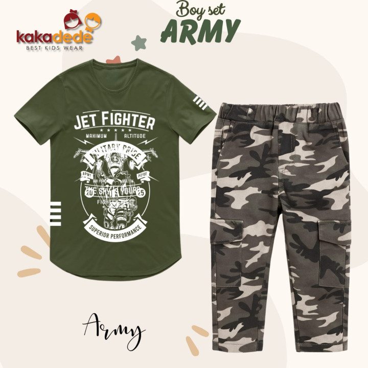 PO BOY SET ARMY (KIDS) BY KAKADEDE