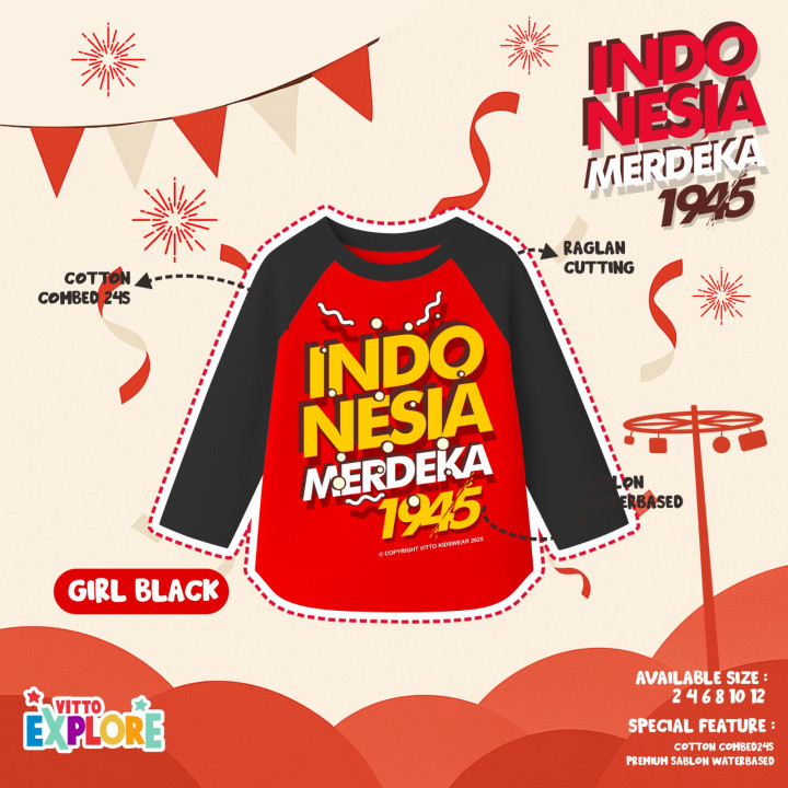 PO T-SHIRT INDONESIA MERDEKA BY VITTO EXPLORE