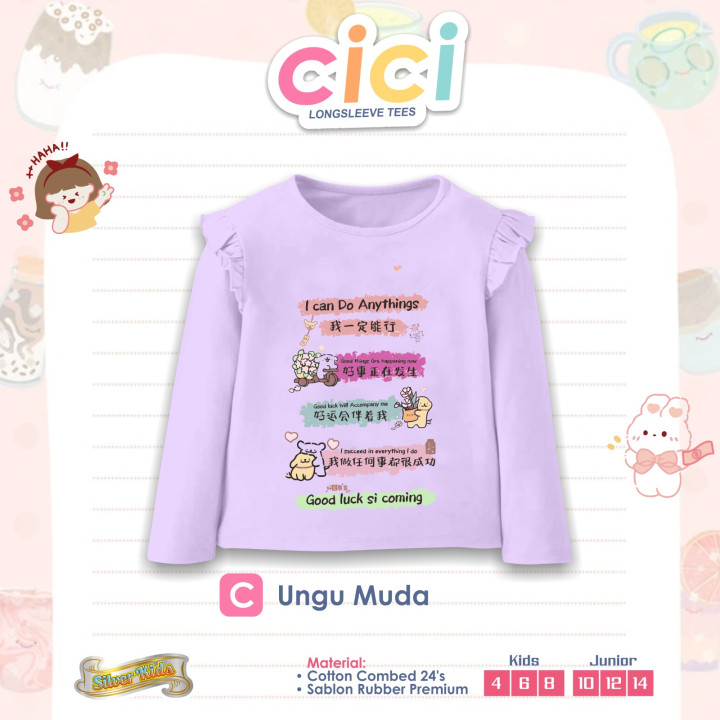 PO CICI LONGSLEEVE TEES BY SILVER KIDS