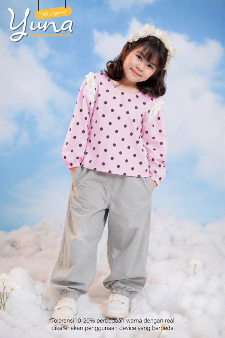 PO YUNA ONE-SET POLKADOT BY VITTO APPAREL