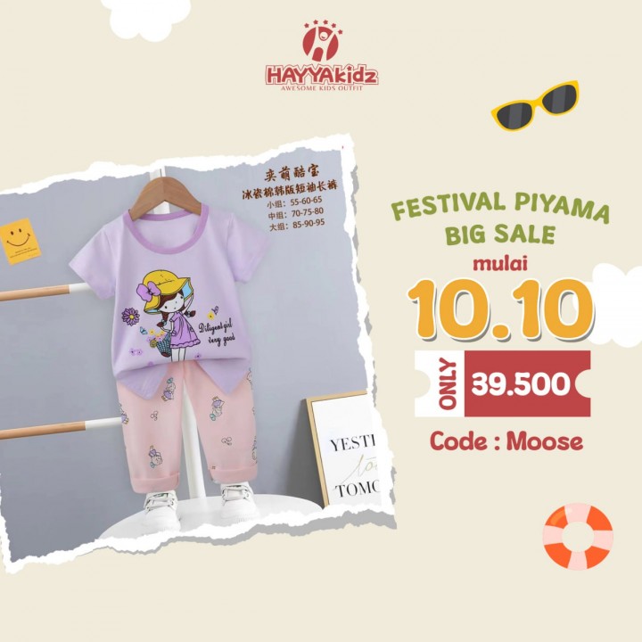 SERI 1 MOOSE  PENDEK PANJANG SET PIYAMA