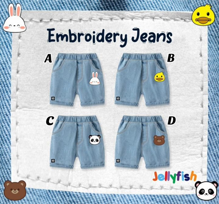 CELANA JEANS PENDEK  BY JELLYFISH