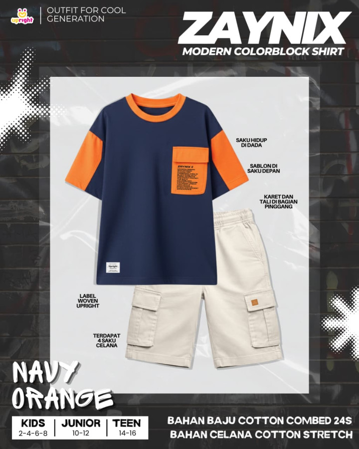 PO ZAYNIX MODERN COLORBLOCK ONESET BY UPRIGHT
