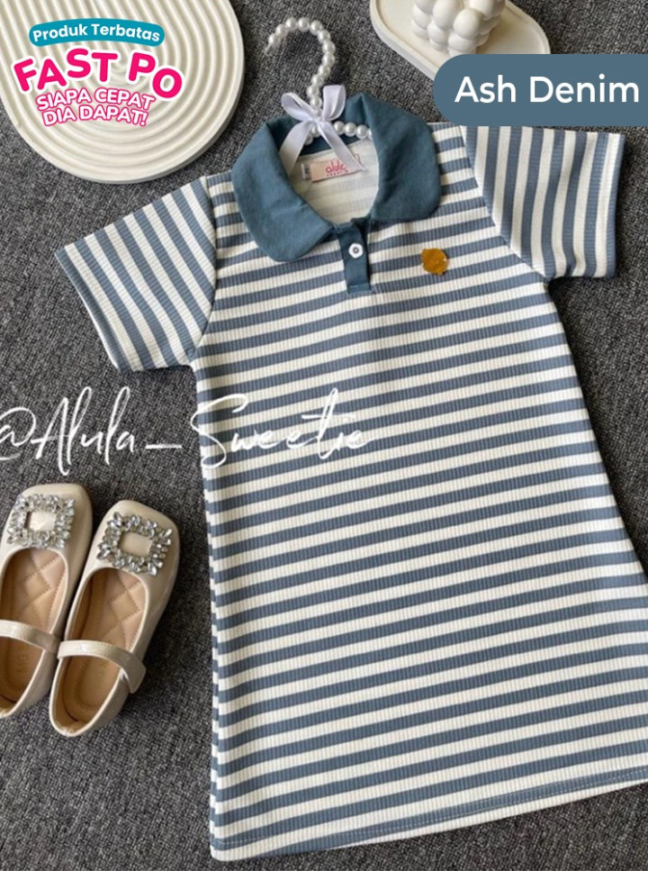 FAST PO CHLOE STRIPE DRESS