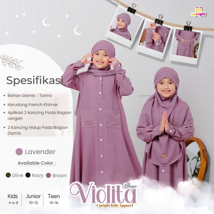 PO ABAYA VIOLITA BY UPRIGHT KIDS APPAREL