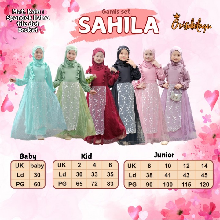 PO GAMIS SET SAHILA BY (BABY & KIDS) ORISABILAQU