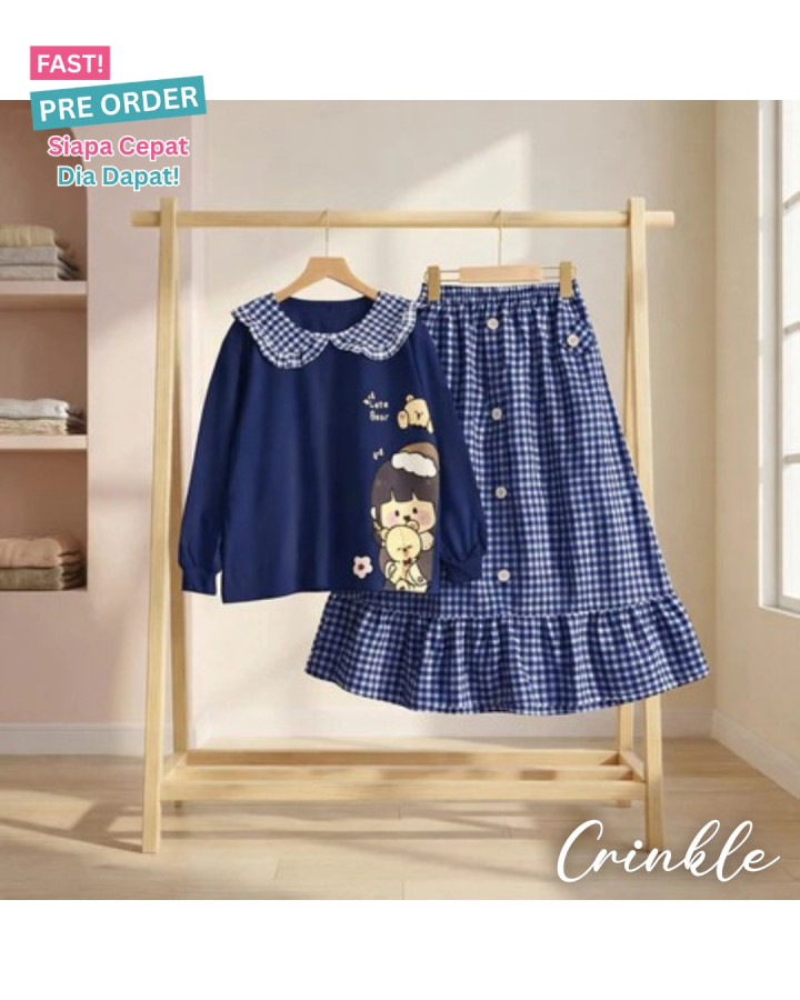 FAST PO CUTE BEAR SETELAN ANAK PEREMPUAN
