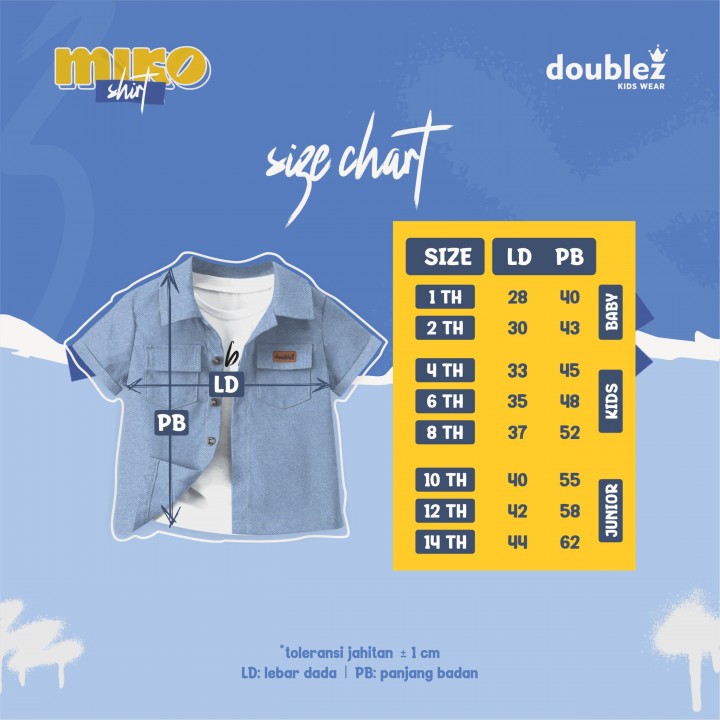 PO MIKO SHIRT (BABY KIDS) BY DOUBLEZ