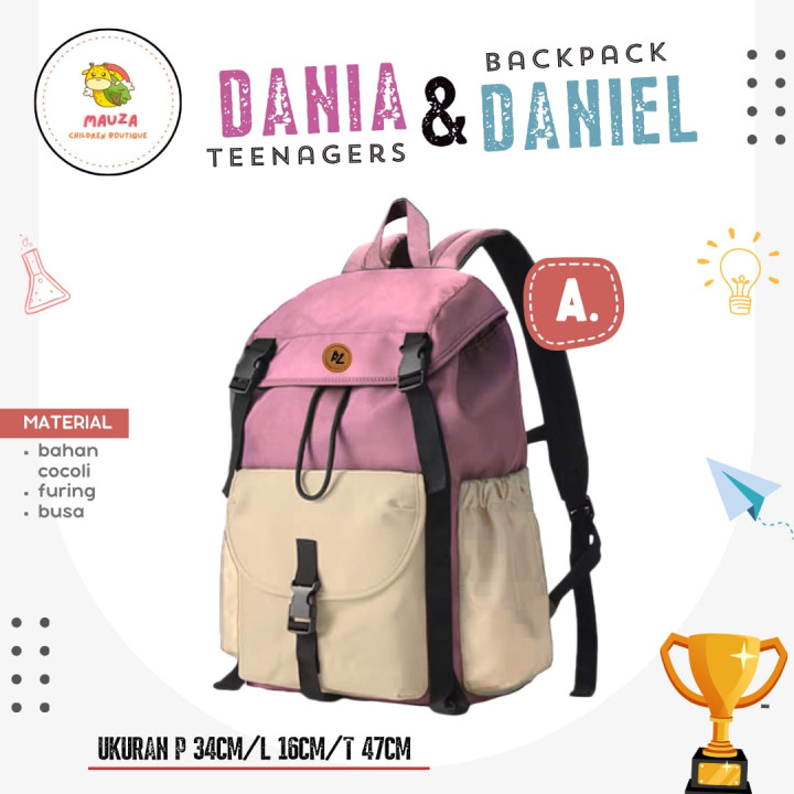PO BACKPACK TEENAGER DANIA & DANIEL BY MAUZA