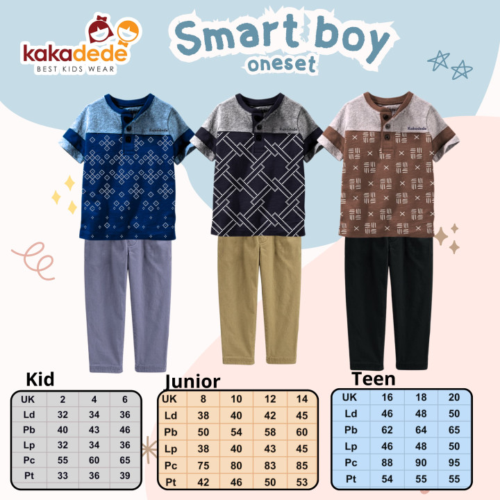 PO SMART BOY ONESET (TEEN) BY KAKADEDE