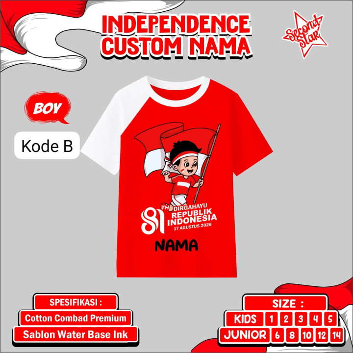 PO SECOND STAR INDEPENDENCE CUSTOM NAMA