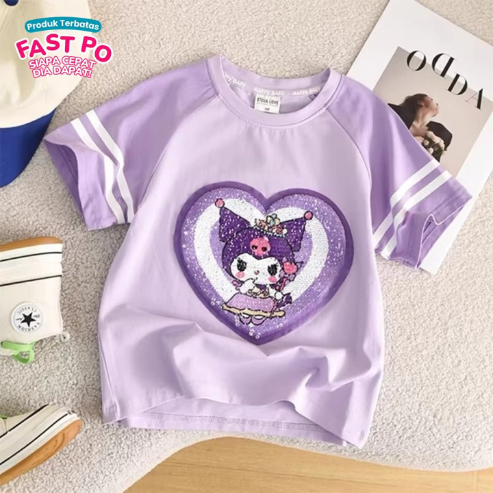 FAST PO SERI 1 SANRIO SEQUIN T-SHIRT