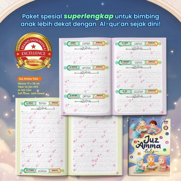 PO PAKET JUZ AMMA SUPER LENGKAP (BONUS ATK)