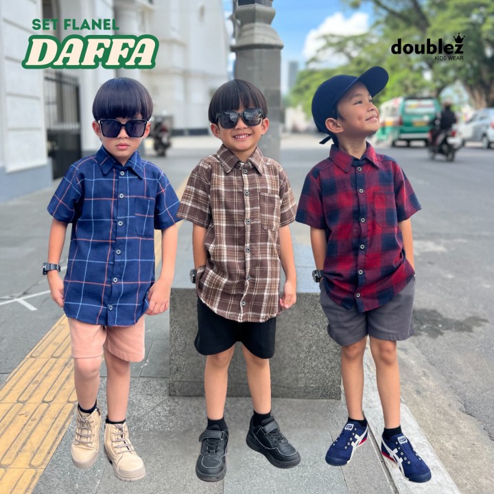 PO SET FLANEL DAFFA BY DOUBLEZ